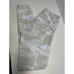 ATHLETA High-Rise Tan‎ Camo Leggings Tight w/ Pockets Womens Size X-Small